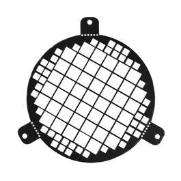 VENTILATION GRILLE METAL Ø100mm BLACK