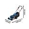АККУМУЛЯТОРНЫЙ ГАЗОНОКОСИЛКА BOSCH GRA 18V2-46 SOLO