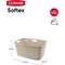 PESUKORV CURVER SOFTEX 45L KREEM