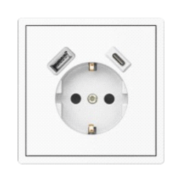 PISTORASIA BORA 1-NE +USB+C VALGE PISTORASIA BORA 1-NE +USB+C VALGE