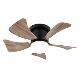 Light fixture - fan Hines 9W LED 1000 lm Black