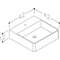VALAMU KAME QUADRO 42X42CM VALGE