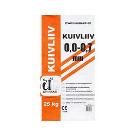 KUIVLIIV UNINAKS 0-0,7MM 25kg KUIVLIIV UNINAKS 0-0,7MM 25kg
