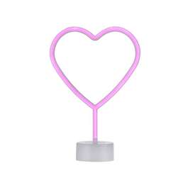 VALGUSTI NEON-HERZ LED 1W ROOSA LAUA