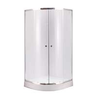 Душевой уголок с поддоном Gotland Eko 80x80 см округлый серебристый Profi Душевой уголок с поддоном Gotland Eko 80x80 см округлый серебристый Profi
