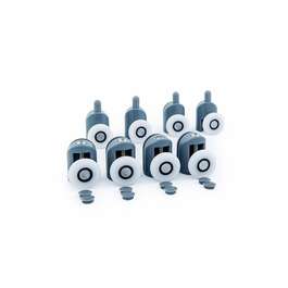Spare wheels for shower corner