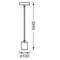 VALGUSTI LAEROSETT ROUND 1906 E27 MUST MET.1640mm VALGUSTI LAEROSETT ROUND 1906 E27 MUST MET.1640mm