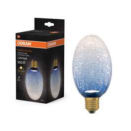 PIRN OSRAM KRAKLEE LED 3,5W E27 OVAAL SININE 90mm PIRN OSRAM KRAKLEE LED 3,5W E27 OVAAL SININE 90mm