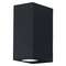 VALGUSTI ENDURA CLASSIC SQUARE 2XGU10 MUST IP44