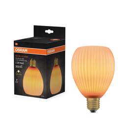 PIRN OSRAM COLOURED LED 3,5W E27 OVAL ORANŽ 300lm PIRN OSRAM COLOURED LED 3,5W E27 OVAL ORANŽ 300lm