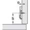 DOOR HINGE +TALD PEALEPANDAV 310SM 110° Ø35MM MUST VAIKNE DOOR HINGE +TALD PEALEPANDAV 310SM 110° Ø35MM MUST VAIKNE