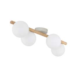 VALGUSTI ESTERA WOOD 4x8W G9 LED VALGE/HELE PUIT