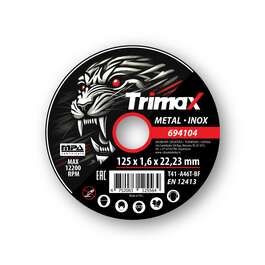 CUTTING DISC TRIMAX 125X1.6X22MM INOX