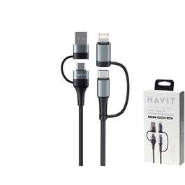 KAABEL DOT 691 A-MIKRO B/LIGHTNING/TYPE-C 1,2M PUNUTUD