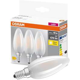 BULB  OSRAM 4W E14 LED RETROFIT KÜÜNAL MATT 3TK/PK