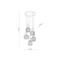 Light Fixture Sophia Cognac 5xE14 LED 10W White Pendant Light Fixture Sophia Cognac 5xE14 LED 10W White Pendant
