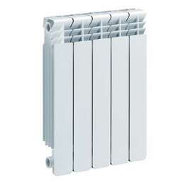 Alumiinipatteri BILINER bimetalli 500/930 W 6 lohkoa valkoinen