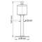 UKSETÕKIS SILMUSEGA 881/140mm ZN PÕRANDALE UKSETÕKIS SILMUSEGA 881/140mm ZN PÕRANDALE