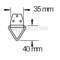 UKSETÕKIS SILMUSEGA 881/140mm ZN PÕRANDALE UKSETÕKIS SILMUSEGA 881/140mm ZN PÕRANDALE