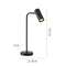 VALGUSTI RIK LED 1X2W GU10 365lm MUST LAUA VALGUSTI RIK LED 1X2W GU10 365lm MUST LAUA