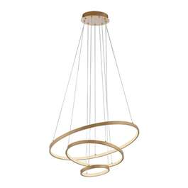 CHANDELIER CERCHI LED 1X45W 1500lm Ø23/39/61cm GOLD