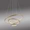 CHANDELIER CERCHI LED 1X45W 1500lm Ø23/39/61cm GOLD