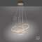 CHANDELIER CERCHI LED 1X45W 1500lm Ø23/39/61cm GOLD