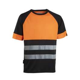 T-SÄRK DIMEX 4527R+ Hi-Vis CL1 ORANŽ/MUST L T-SÄRK DIMEX 4527R+ Hi-Vis CL1 ORANŽ/MUST L