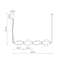 Chandelier Elva Brass TK18216 LED 30W 3642 lm Pendant Chandelier Elva Brass TK18216 LED 30W 3642 lm Pendant