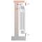 ALUM.RADIAATOR BIMETALL STYLE+ 500 12 RIBI VALGE