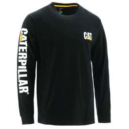 МУЖСКАЯ ФУТБОЛКА С ДЛИННЫМ РУКАВОМ CAT 1510034 BLACK L