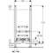 Geberit bidee raam, H 112 cm. Geberit bidee raam, H 112 cm.