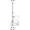 Geberit bidee raam, H 112 cm. Geberit bidee raam, H 112 cm.