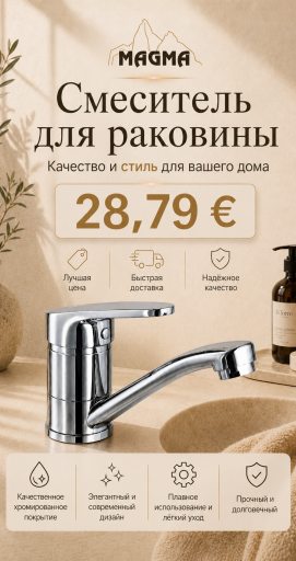Смеситель для раковины MG-6251 URANS