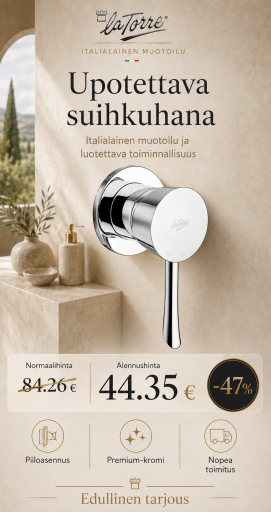 Sisäänrakennettava suihkuhana 17050/170, KONVEX