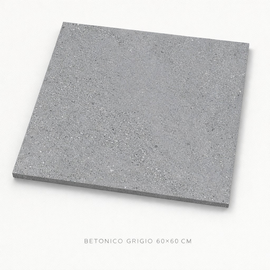 MATTA LAATTA SEINÄLLE, LATTIALLE JA JULKISIVUUN BETONICO GRIGIO 60X60 CM SH-2777