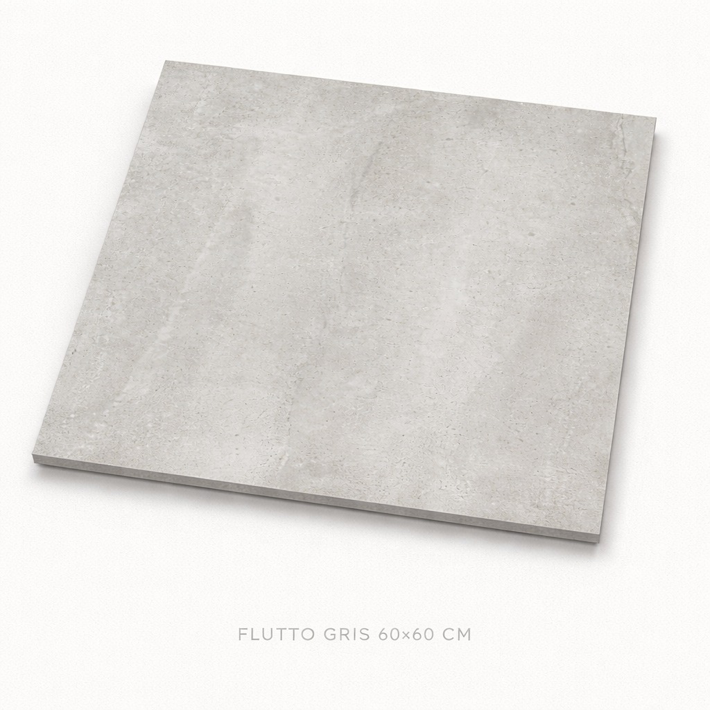 MATTA LAATTA SEINILLE, LATTIALLE JA JULKISIVUUN FLUTTO GRIS 60X60CM DG-2795