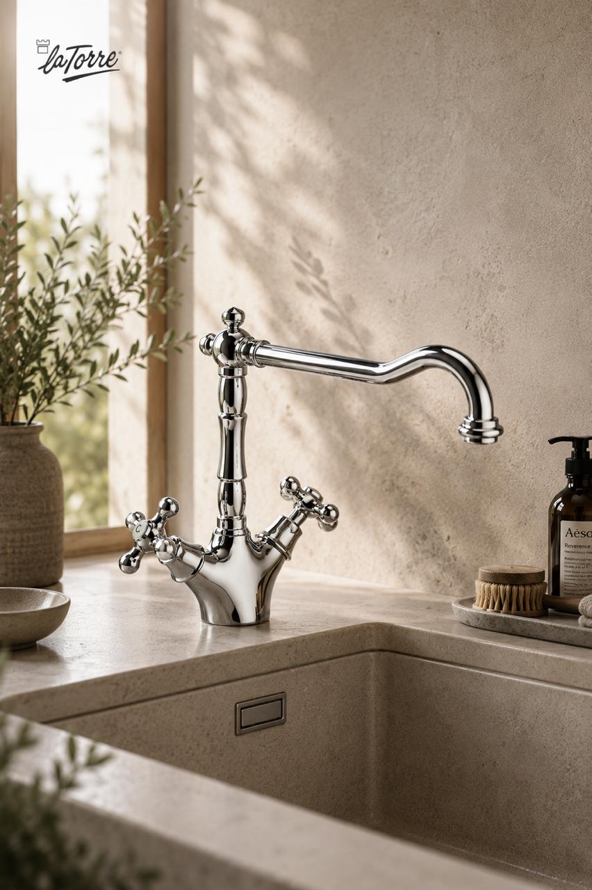 Kitchen sink faucet 23771R C, LEONARDO