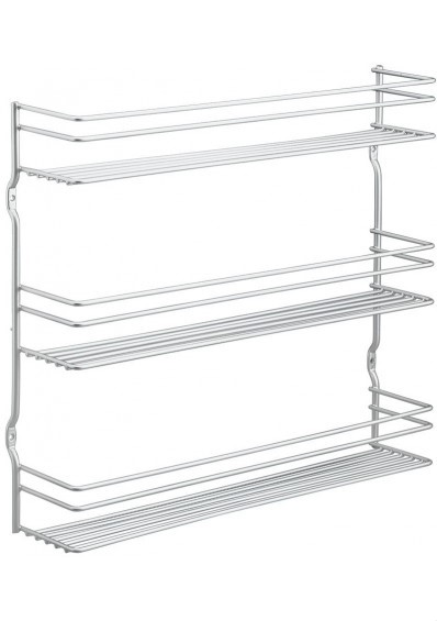 SPICE RACK 3 TIER METAL/SILVER SPICE RACK 3 TIER METAL/SILVER