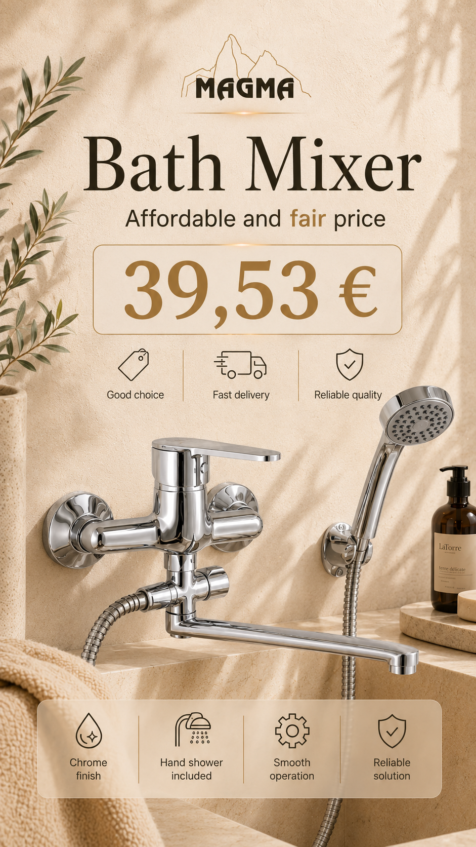 Bath faucet set MG-3221, SATO