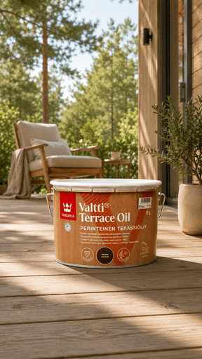 OIL FOR IMPREGNATION OF TERRACES TIKKURILA VALTTI brown 9L